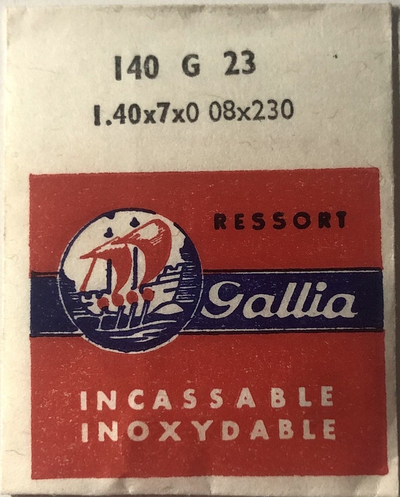 1X Mainspring 1.40x0.08mm Ø7 Watch Spring 230-140 G23