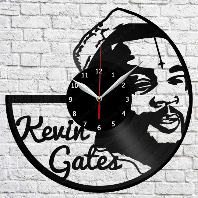 Kevin Gates Vinyl Record Wall Clock Art Decor Original Gift 12'' 30cm 2345