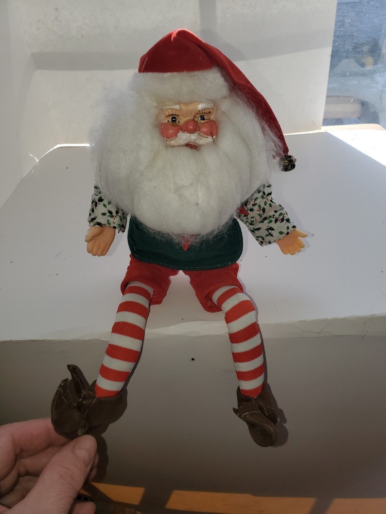 MCM Santa Elf Shelf Sitter Knee Hugger Christmas Pixie Bendable  12
