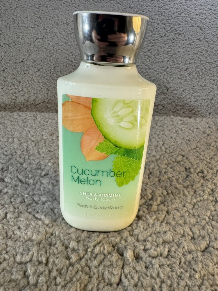 Bath & Body Works Shea & Vitamin E Cucumber Melon Over Half Full Lotion 8 fl oz
