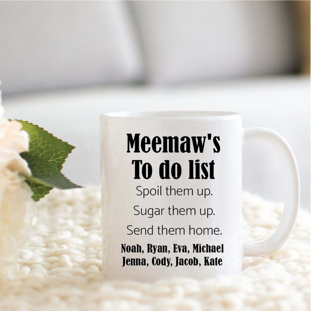 Funny Personalized Cup For Meemaw Custom Coffee Mug For Meemaw Christmas Gift