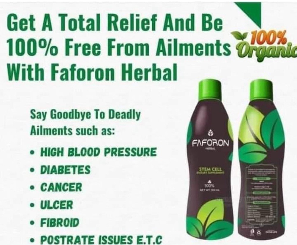 FAFORON HERBAL MEDICINE CURBS HPB, ARTHRITIS, BUILDS IMMUNE SYSTEM...X 2