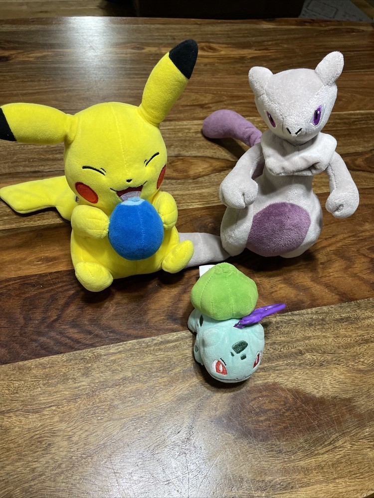 Pokémon Plush Toy. Mew. Pikachu. Bulbasaur. 2022