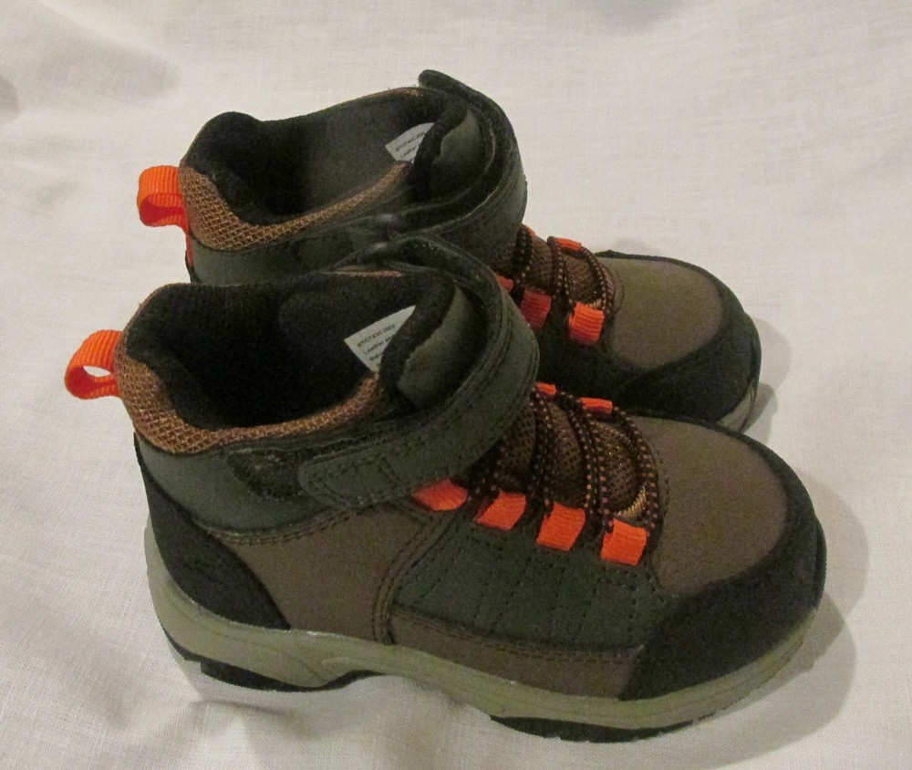 New Boys Size 7 Toddler Ozark Trail Water Resistant Hiking Boots Shoes