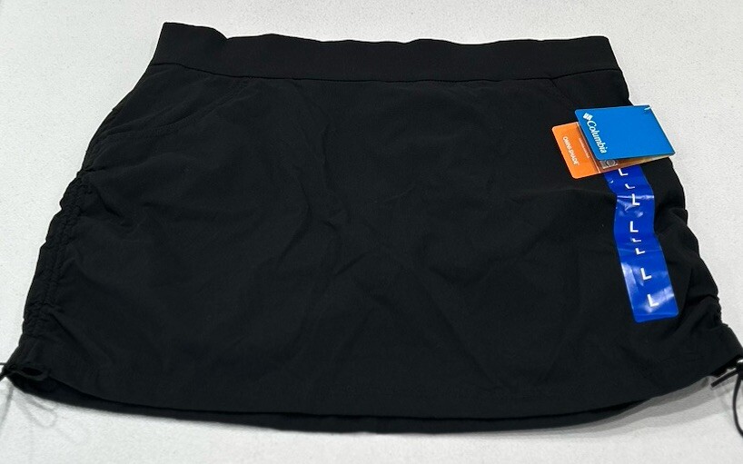 Columbia Women's Omni-Shade Active Fit Jupe-Short Skort, Black, Size L