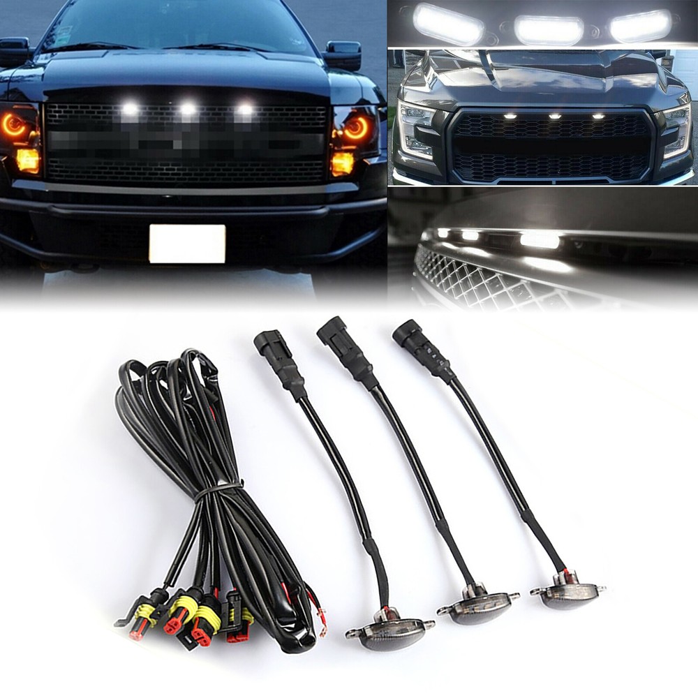 12v Front Grille Lighting Universal Car Led Light Kit Car Eagle Eye Light
