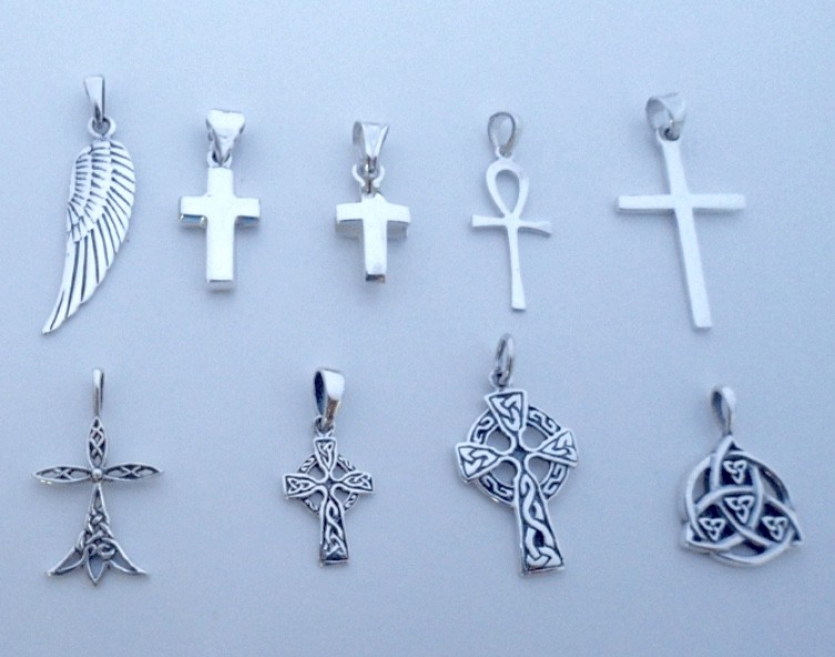 925 Sterling Silver Cross Pendants