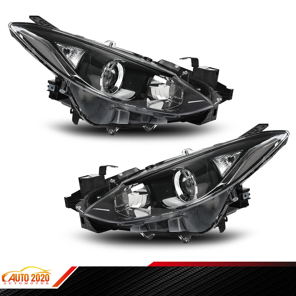 Headlight Assembly Fit For 2014-2016 Mazda 3 Driver & Passenger Side