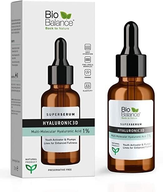 Bio Balance Super Serum Hyaluronic 3D Multi Molecular Hyaluronic Acid 1%  30ml