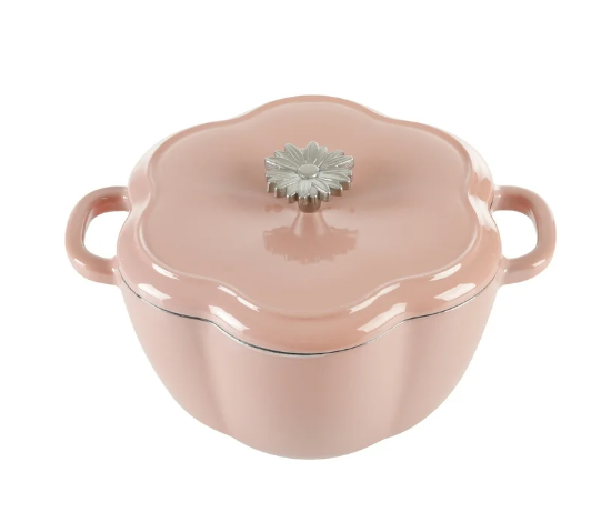 The Pioneer Woman Timeless Beauty Enamel on Cast Iron 3-Quart Dutch Oven, Pink