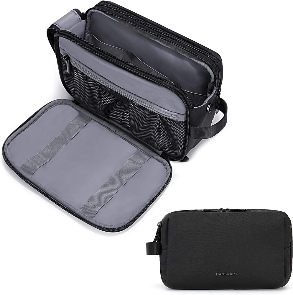 Toiletry Bag for Men, Travel Toiletry Organizer Dopp Kit Water-resistant Shaving