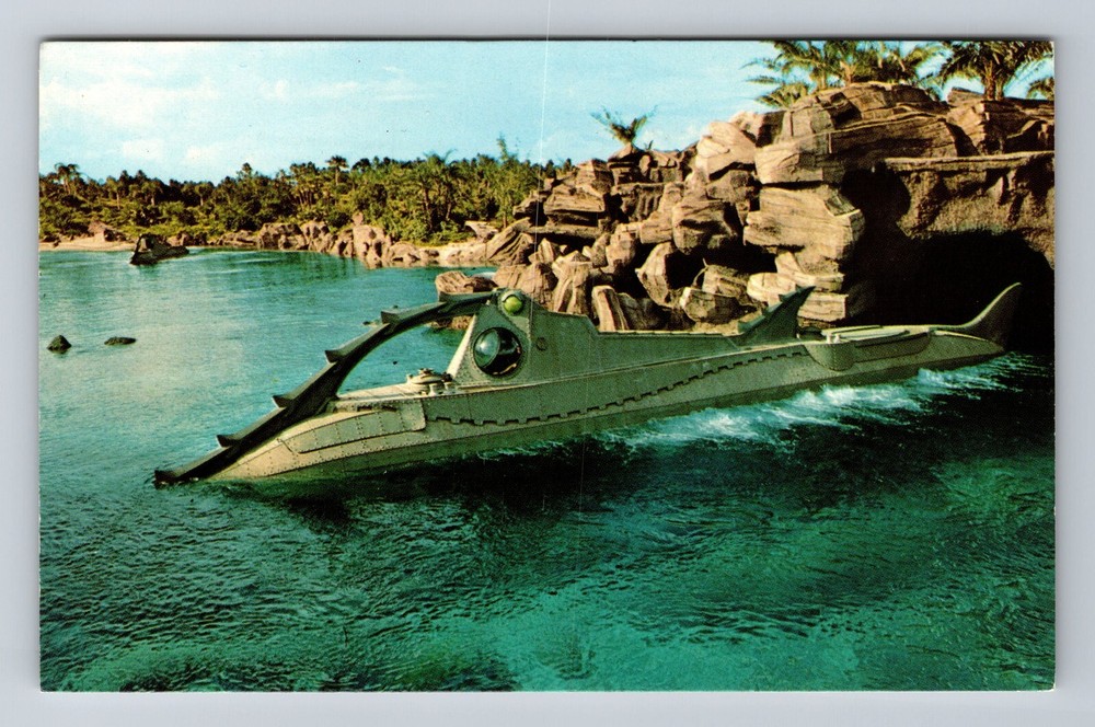 Vintage Disney World 20,000 Leagues Under the Sea Orlando Florida Postcard