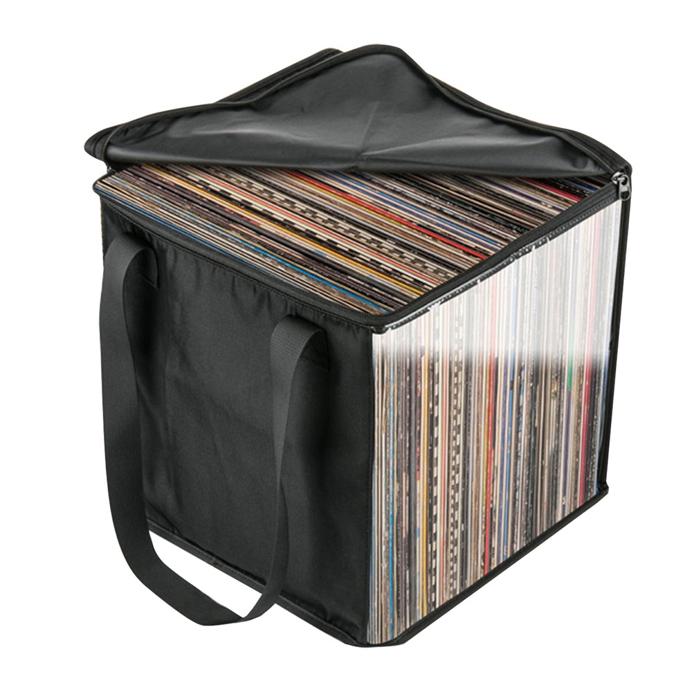 Record Storage Vinyl Album Resistant Record Organizer Collapsible Storage Crate