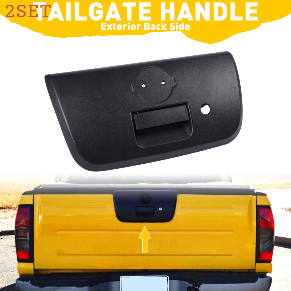 2set FOR 01-2004 NISSAN FRONTIER TEXTURED TAILGATE REAR DOOR HANDLE W/LATCH & KE