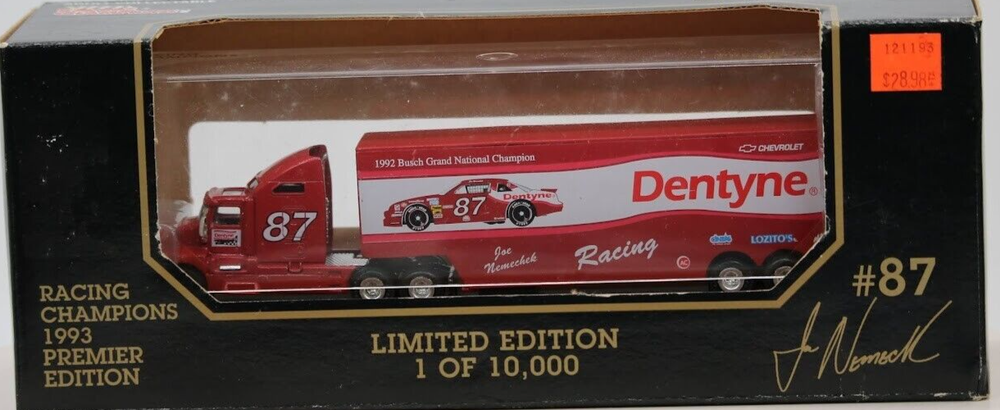 Joe Nemechek 87 1993 Racing Champions Dentyne HO 1 87 Scale Sealed Diecast