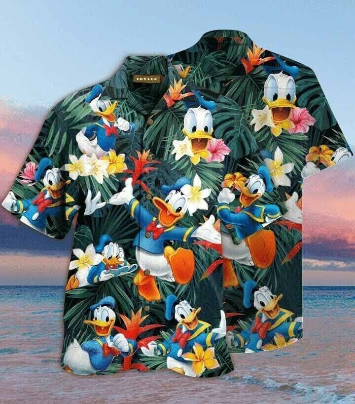 Donald Duck Tropical Hawaiian 3D All-Over Print Shirt All Sizes