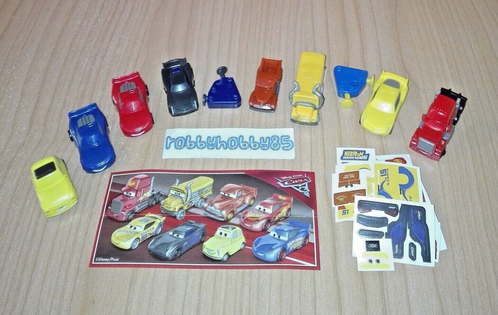 Disney Cars 3 Choose Your Figure (SE251 - SE257) Kinder Surprise Italy 2017/18