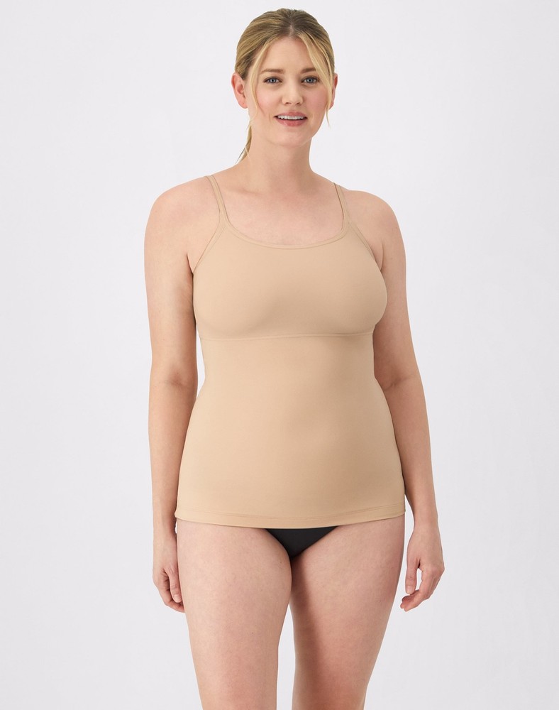 Maidenform Long Tank Shapewear with Adjustable Straps for Smoothing and Fat-Free Dressing