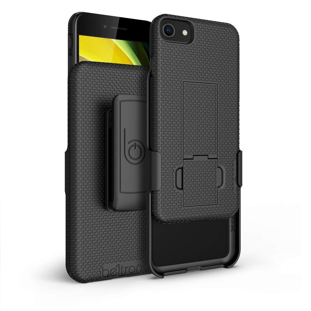 iPhone 7/8/SE 2020/SE 2022 Holster Case, Super Slim Rubberized Grip Case & Sw...