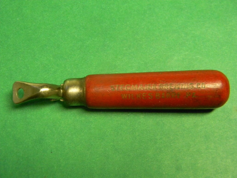 VINTAGE STEGMAIER BREWING COMPANY EDLUND BOTTLE OPENER WILKES BARRE PENNSYLVANIA