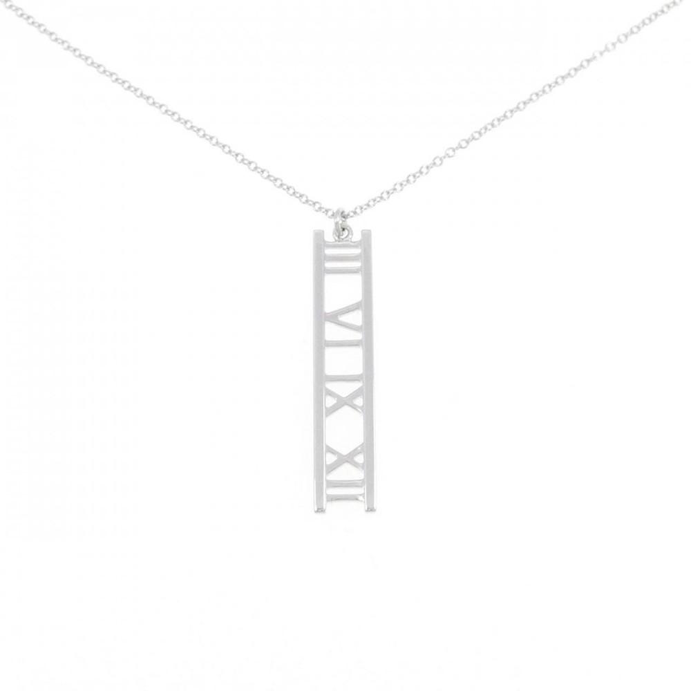 Authentic Tiffany & Co. Atlas open bar Necklace  #246-000-417-5865