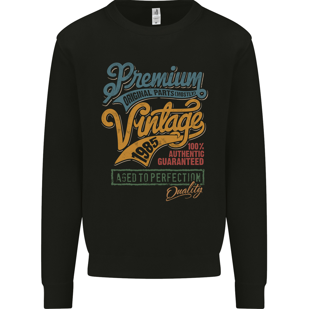 Aged to Perfection 40th Birthday 1985 Mens Sweatshirt Jumper
