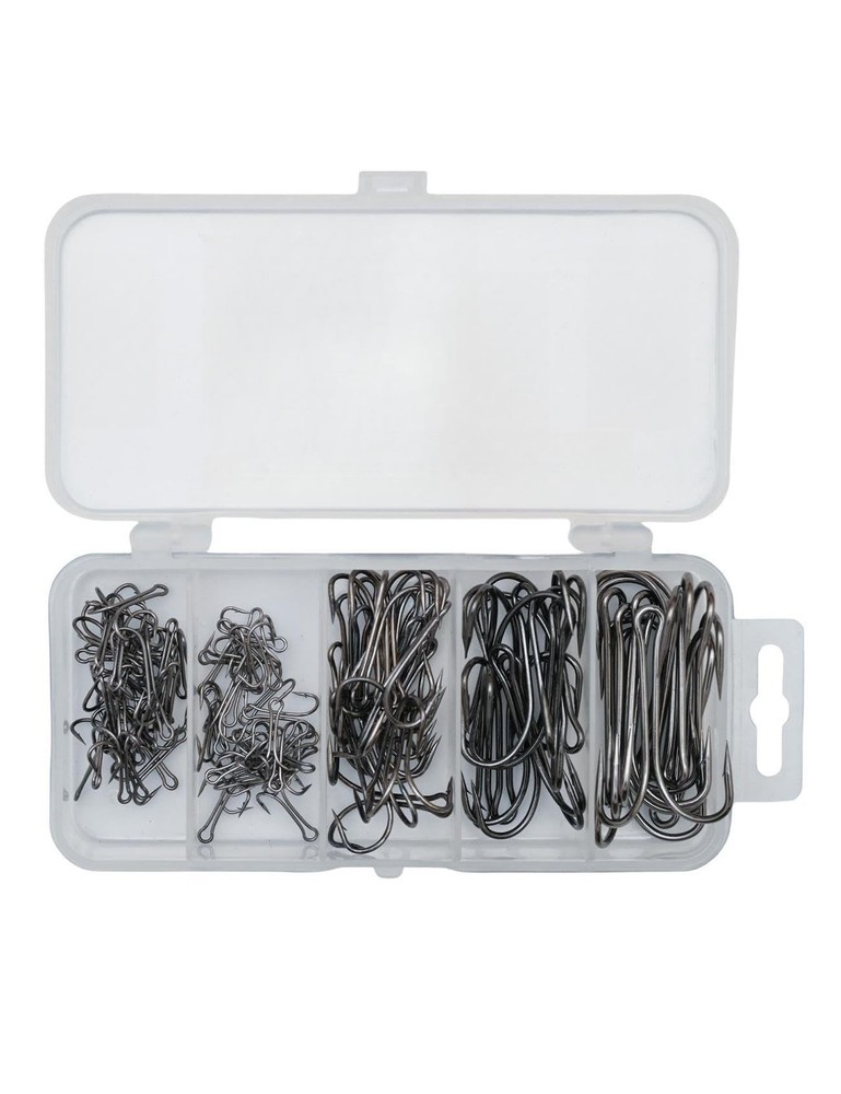 Double Frog Fishing Hooks Kit for Saltwater Freshwater Bass Trout-image