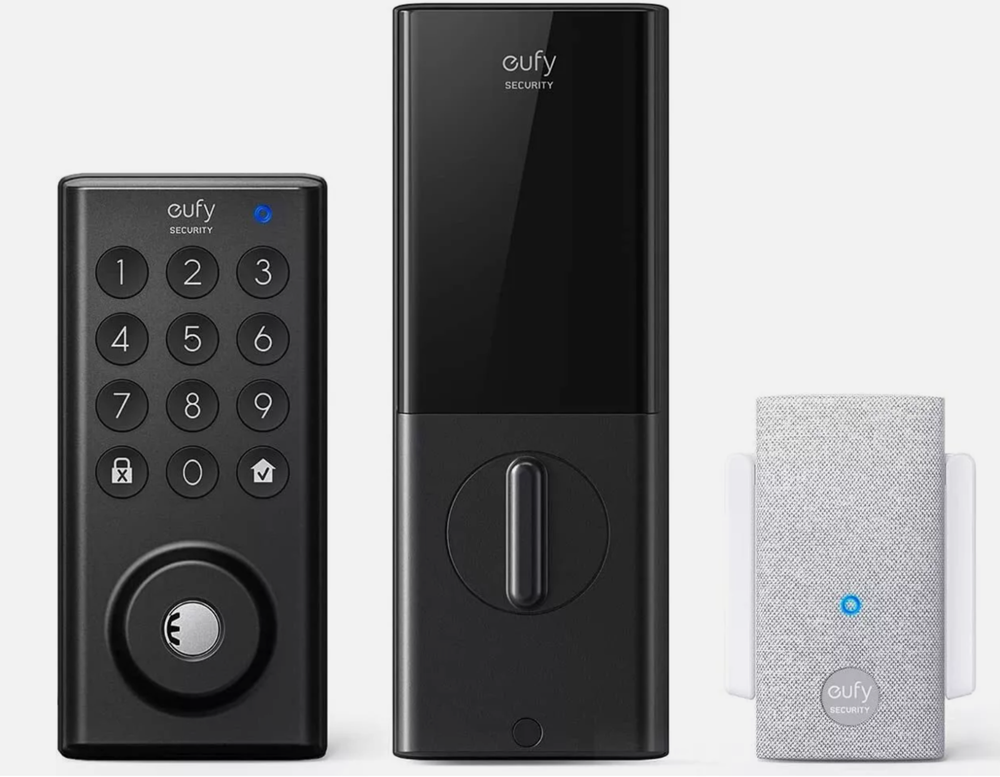 eufy Security Smart Lock Bluetooth Electronic Deadbolt with Wi-Fi Bridge for Easy Access
