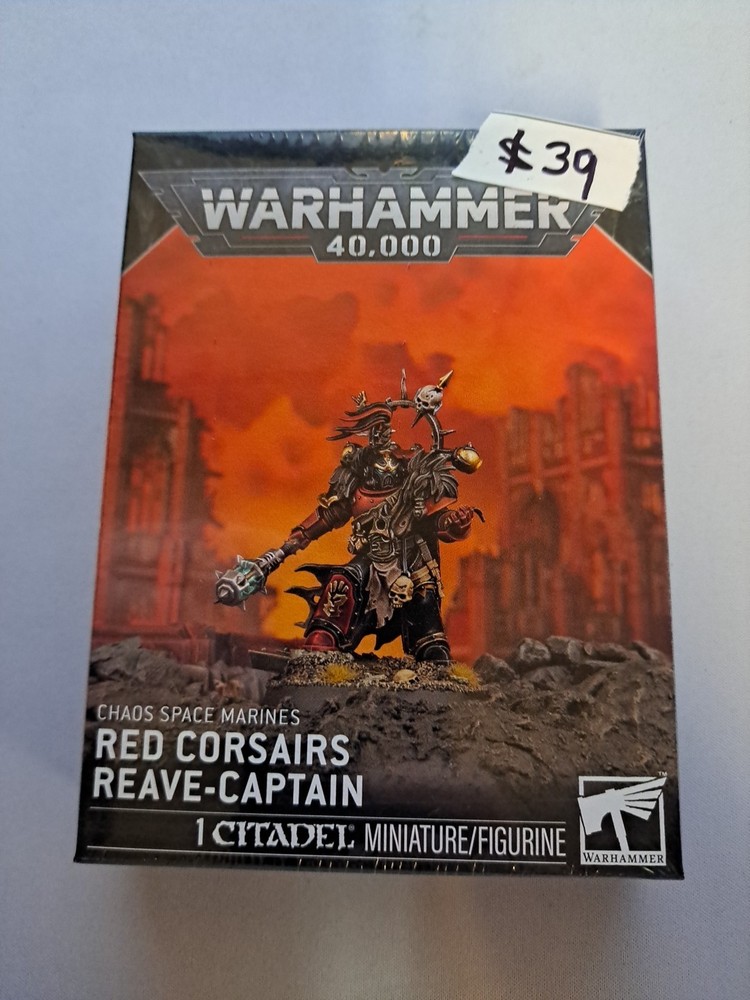 Warhammer 40K: Chaos Space Marines: Red Corsairs Reave Captain - NiB