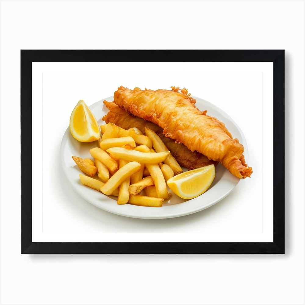 Fish And Chips 12 Art Print Framed Wall Art Poster Canvas Print Picture
