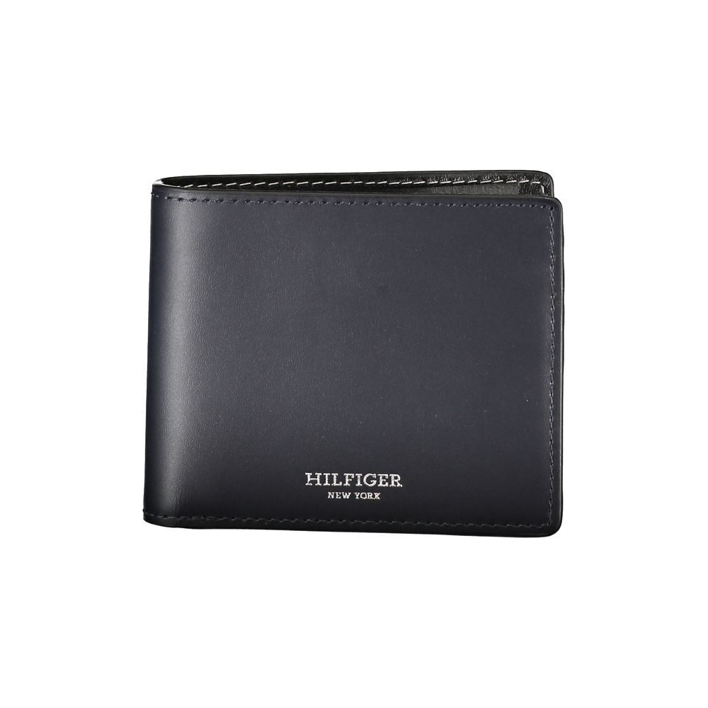 Tommy Hilfiger Blue Genuine Leather Bifold Wallet for Men