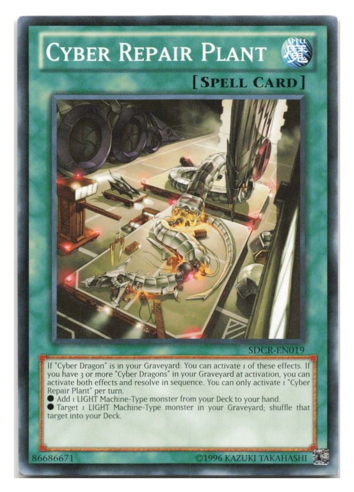 Cyber Repair Plant #SDCR-EN019 Structure Deck: Cyber Dragon Revolution tcg