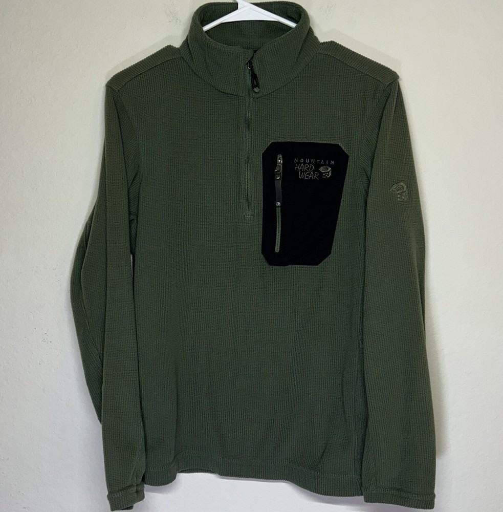 Mountain Hardwear Microgrid Pullover Green Medium Men’s