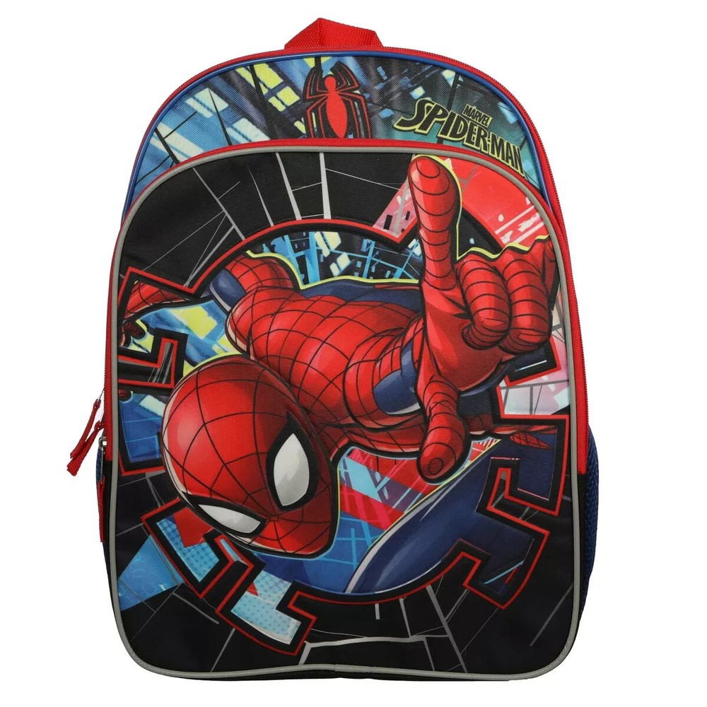 Kids Spider-Man 16 Inch Black Backpack for School Essentials Cyber Monday Black Friday Deals Official Marvel Design Durable and Comfortable-image