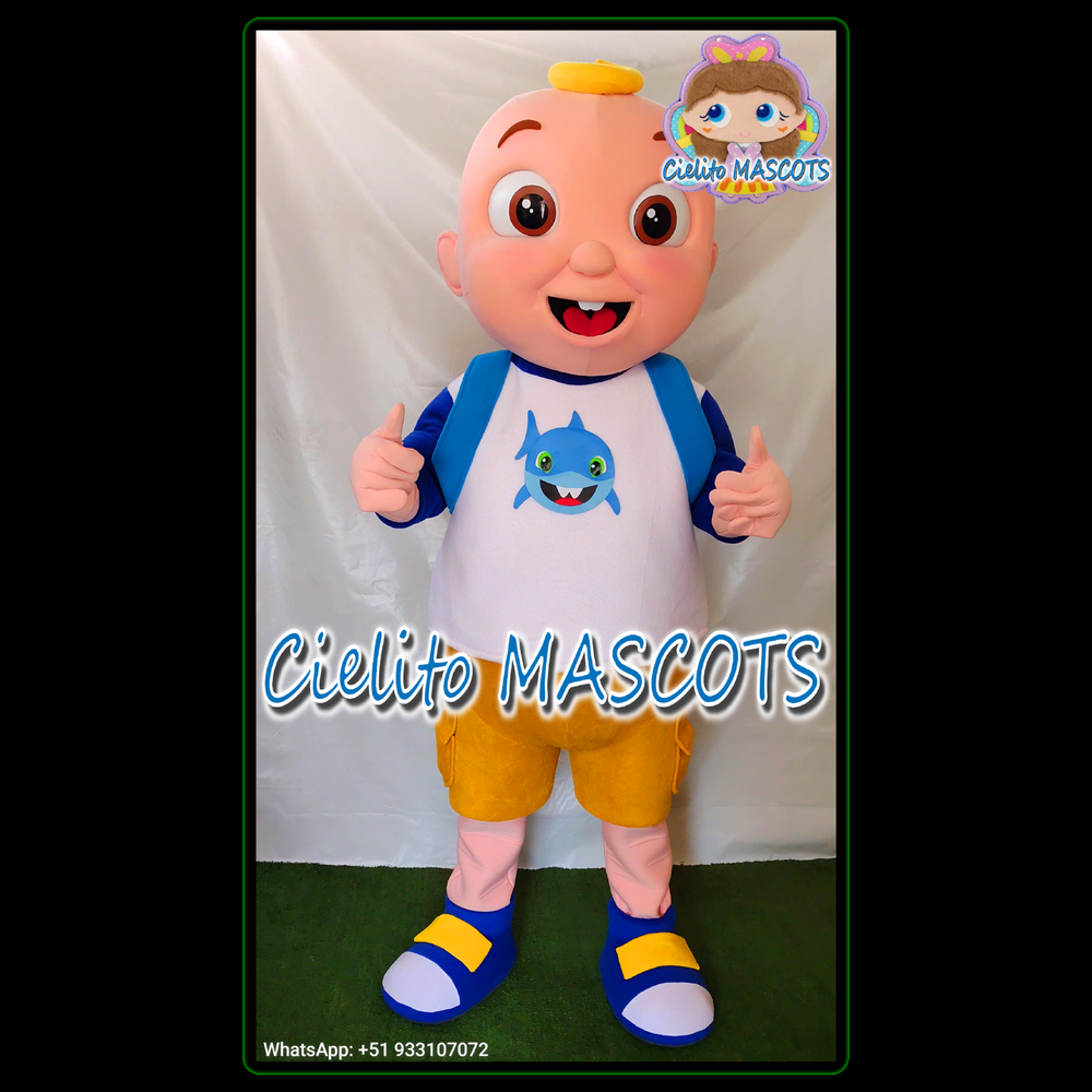 JJ Shark Mascot CoComelon Costume cosplay botarga halloween  Cielito MASCOTS