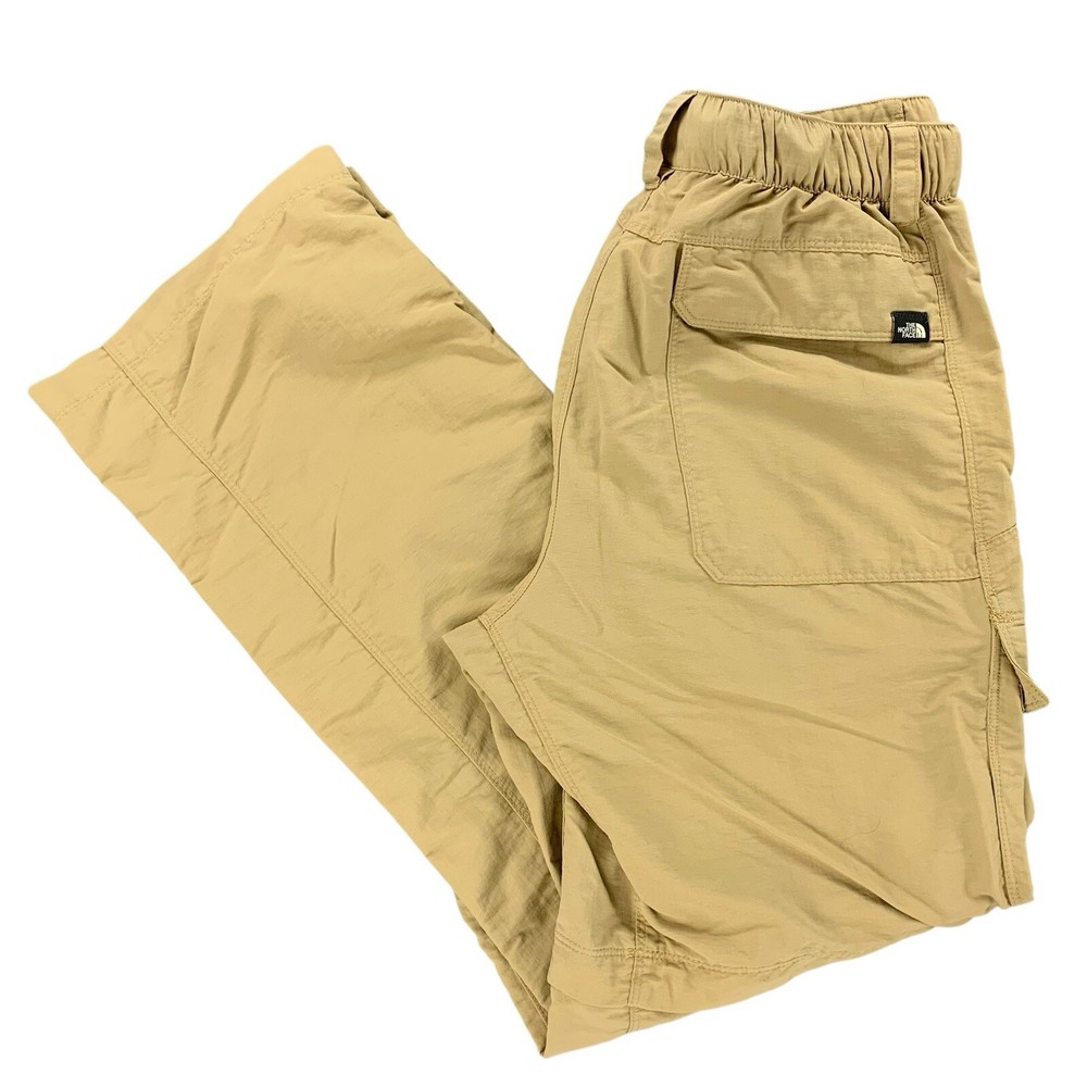 North Face Mens Paramount Peak Convertible Cargo Pants Size S Beige with Belt