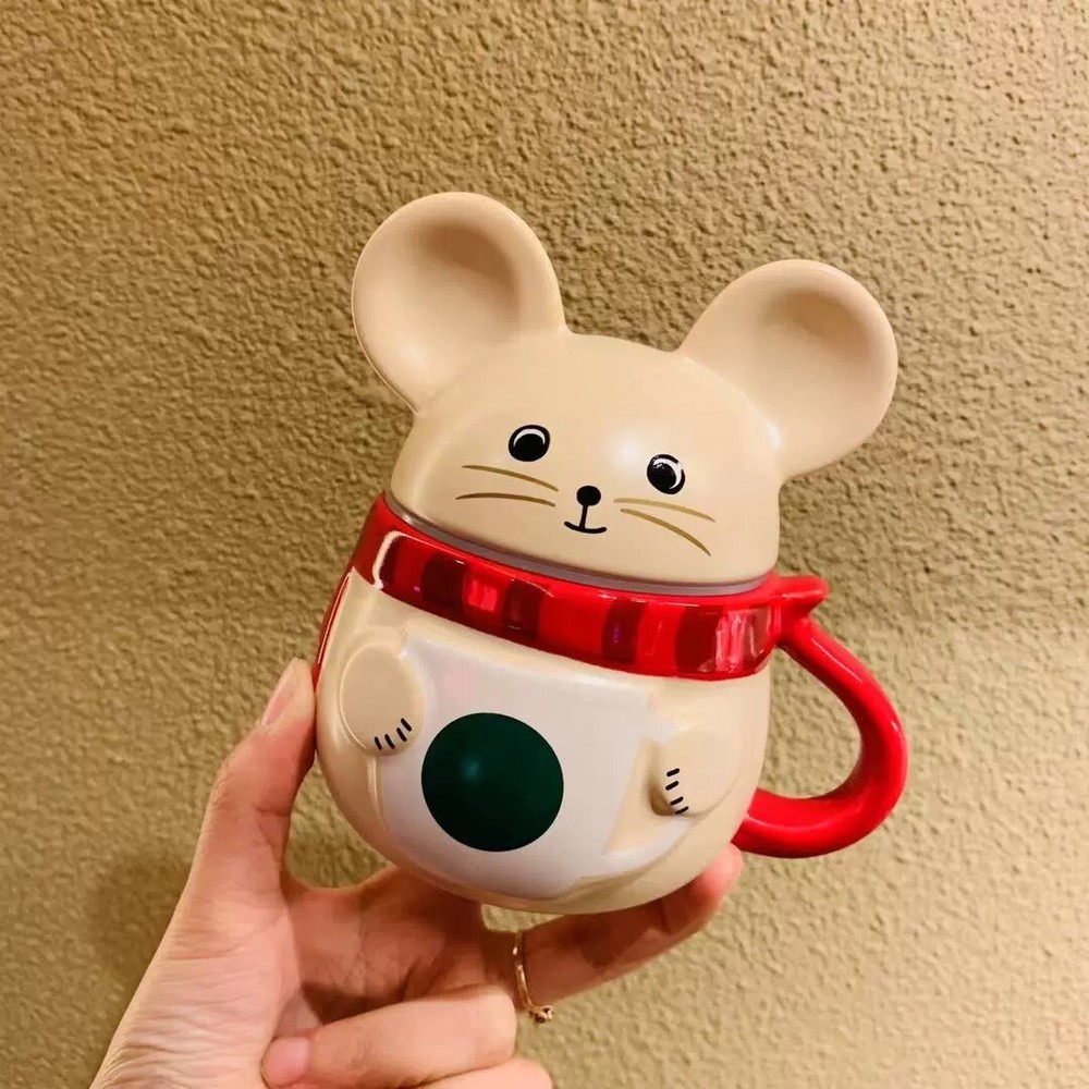 2020 Starbucks Chinese New Year Rat 10oz Big Ears Coffee Mug-image