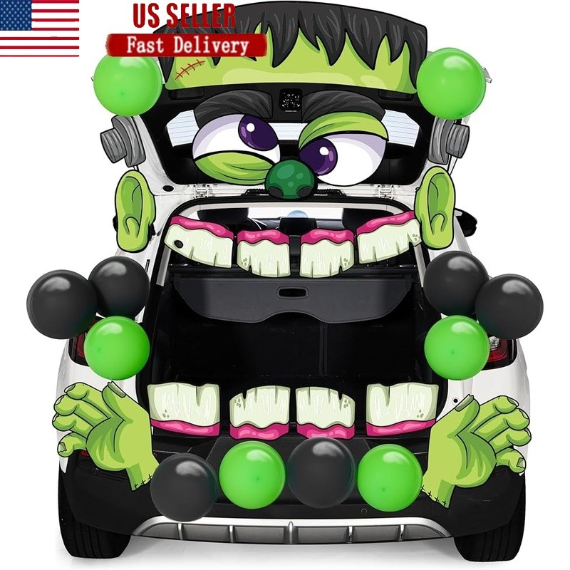 Halloween Frankenstein Trunk/Treat Decor Super Value Pack Car Decoration New
