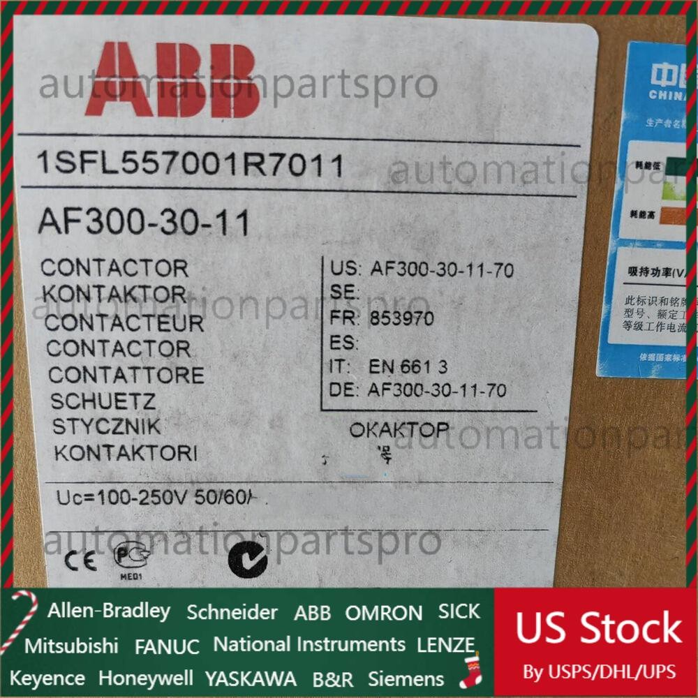 AF300-30-11 ABB 100-250 Volt AC/DC Contactor Brand New in Box!Spot Goods Zy