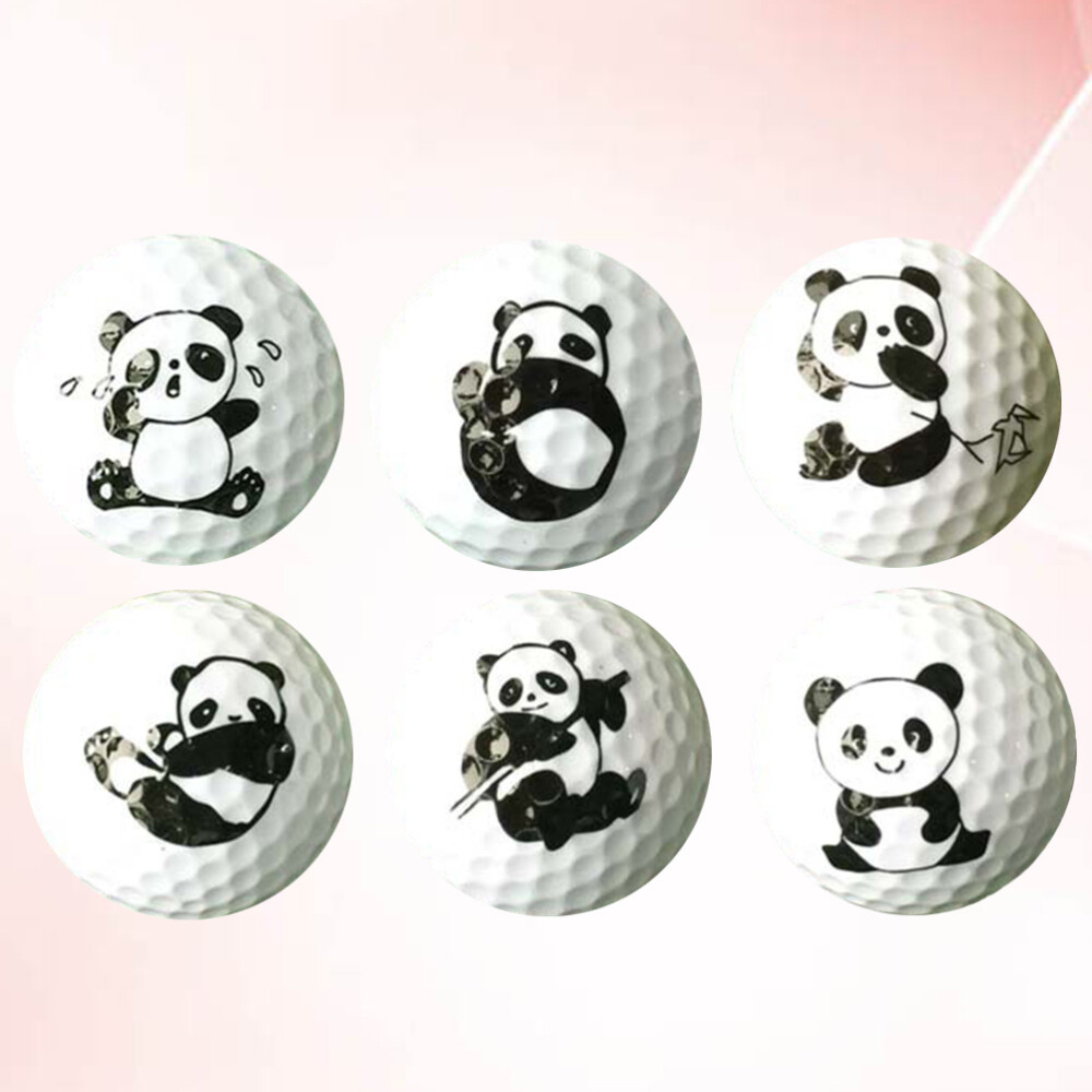 6 Pcs Animal Plush Toy Prank Golf Balls Two-layer Training Child