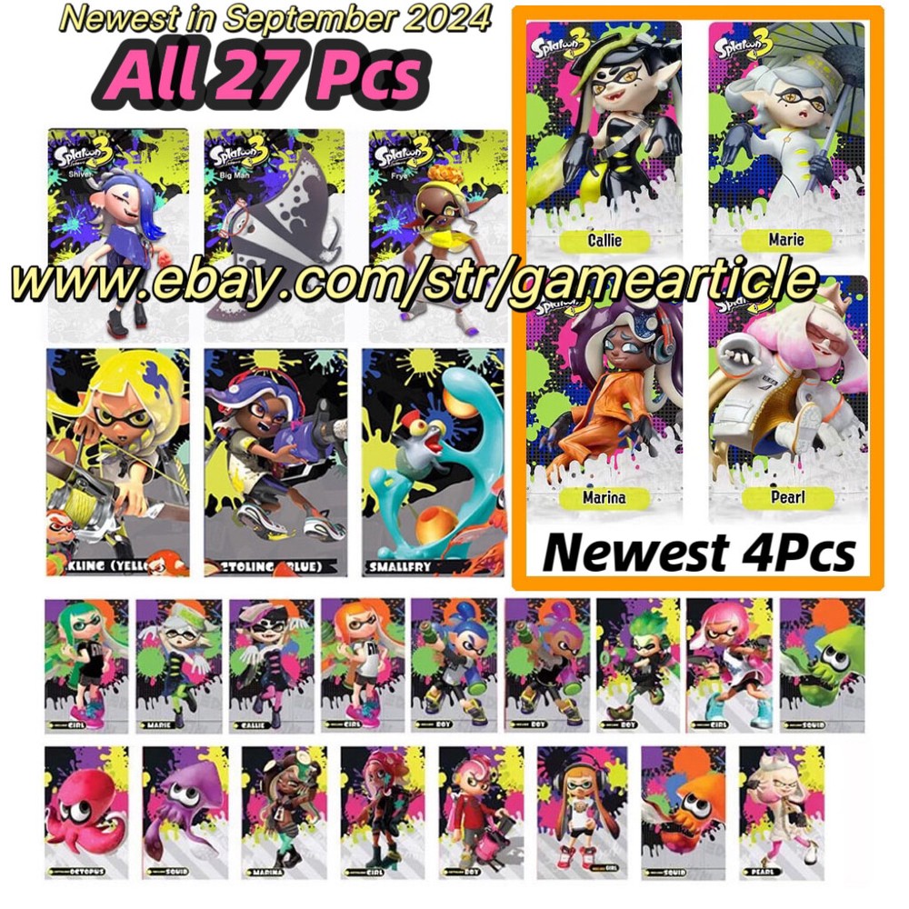 ✅27pcs/set NFC Cards NFC Tag Splatoon 3 Game Card Octoling Octopus For Switch