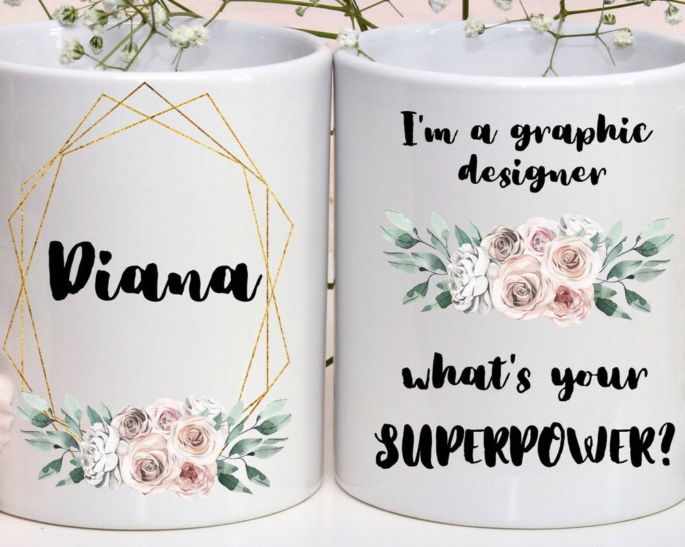 Personalized Graphic Designer Mug Graphic Designer Mug What's Your Superpower