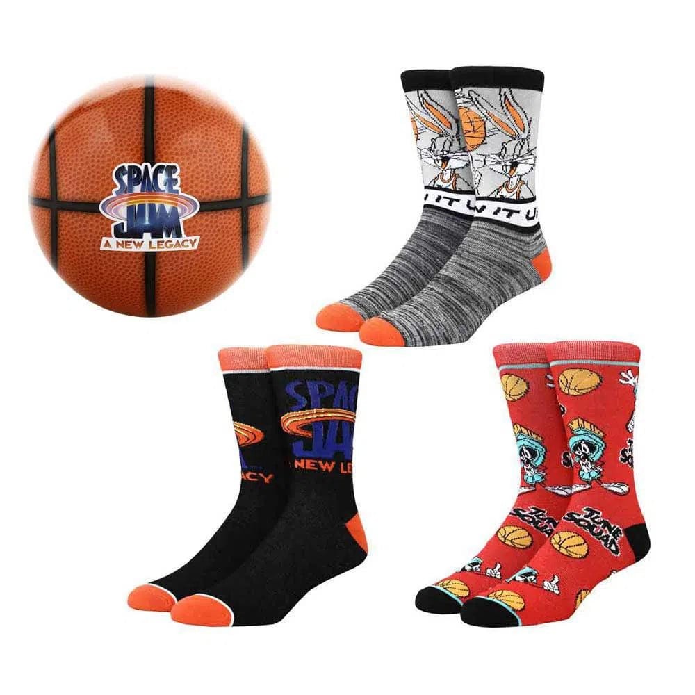 Space Jam A New Legacy Looney Tunes Crew Socks 3-Pack - Bioworld