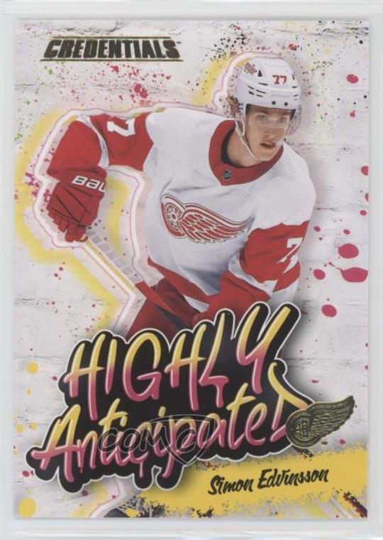 2023 Upper Deck Credentials Highly Anticipated Simon Edvinsson #HA-48 Rookie RC