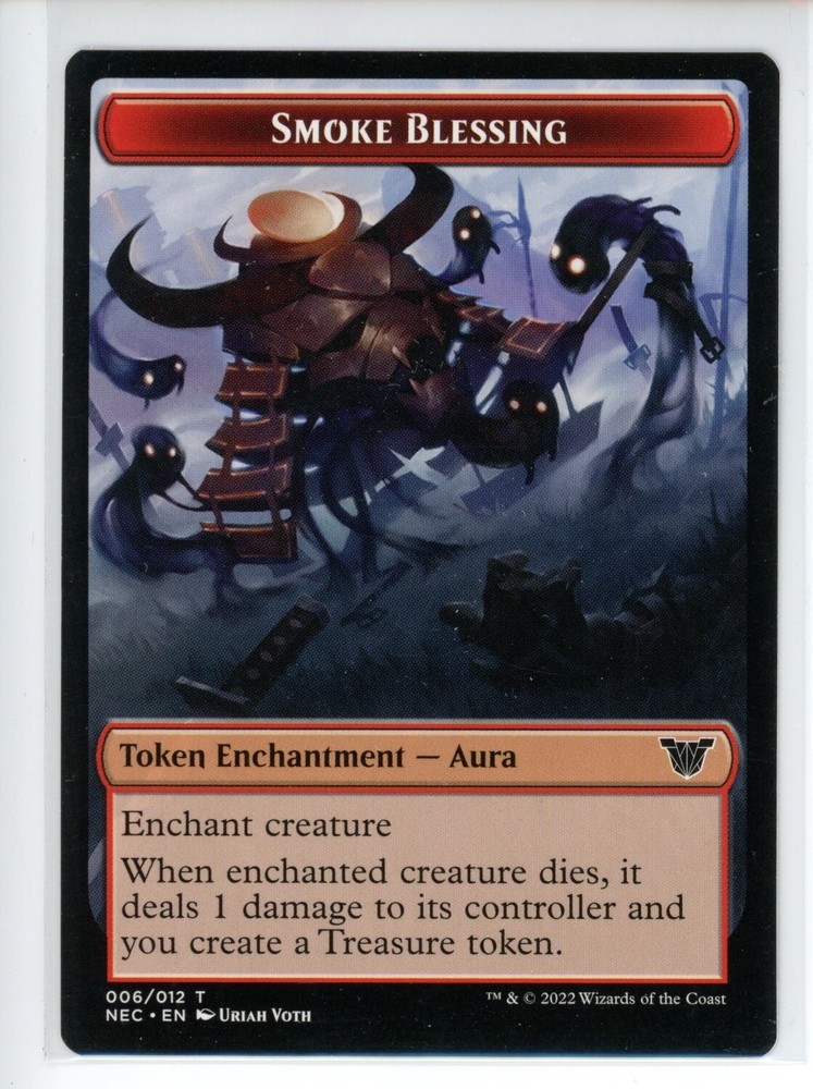 SMOKE BLESSING // SPIRIT (009) DOUBL Neon Dynasty Commander #6//9 NEC(NM+)(MTG)