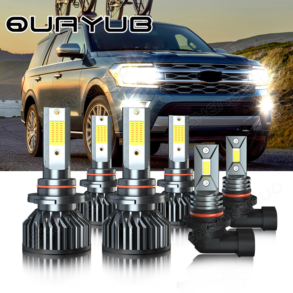 For Ford Expedition 2003-2006 6000K LED Headlight + Fog Light Combo 6x Bulbs Kit