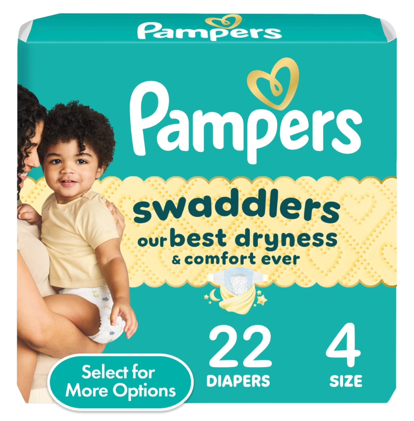 Pampers Swaddlers Active Baby Diaper Size 4 22 Count
