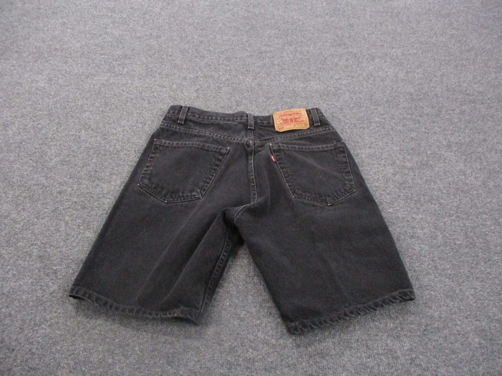 Vintage Levis Shorts Adult 33 Black Denim Jeans Cargo 505 Work Y2K Casual Mens