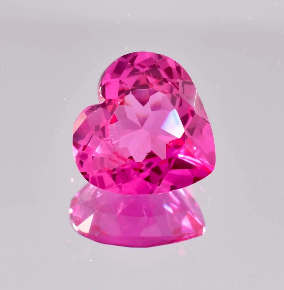 26.50 Ct Natural Ceylon Pink Sapphire Heart Cut Certified Gemstone Sri Lanka