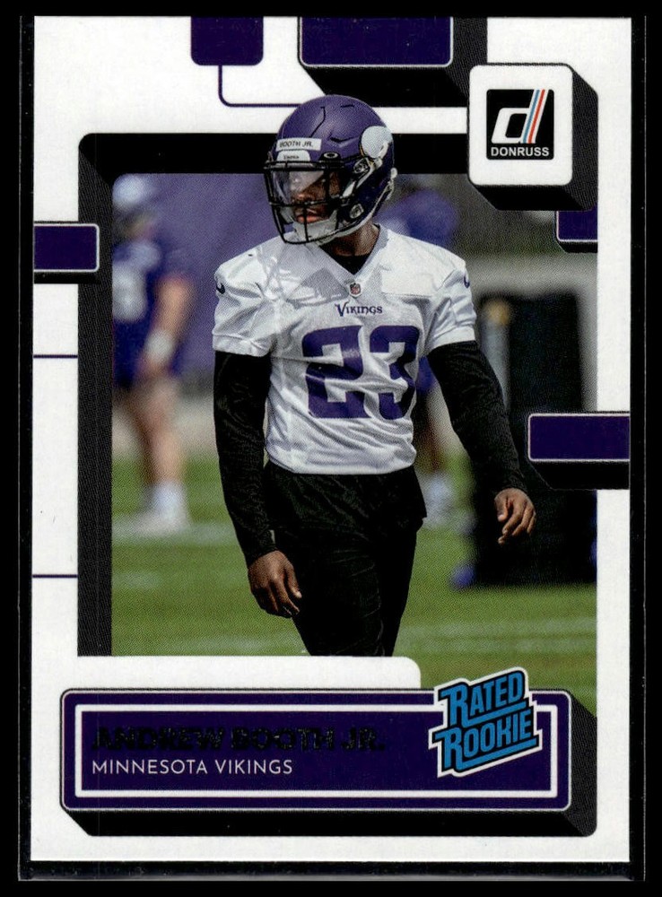 2022 Donruss Andrew Booth Jr. Rated Rookie Card #369